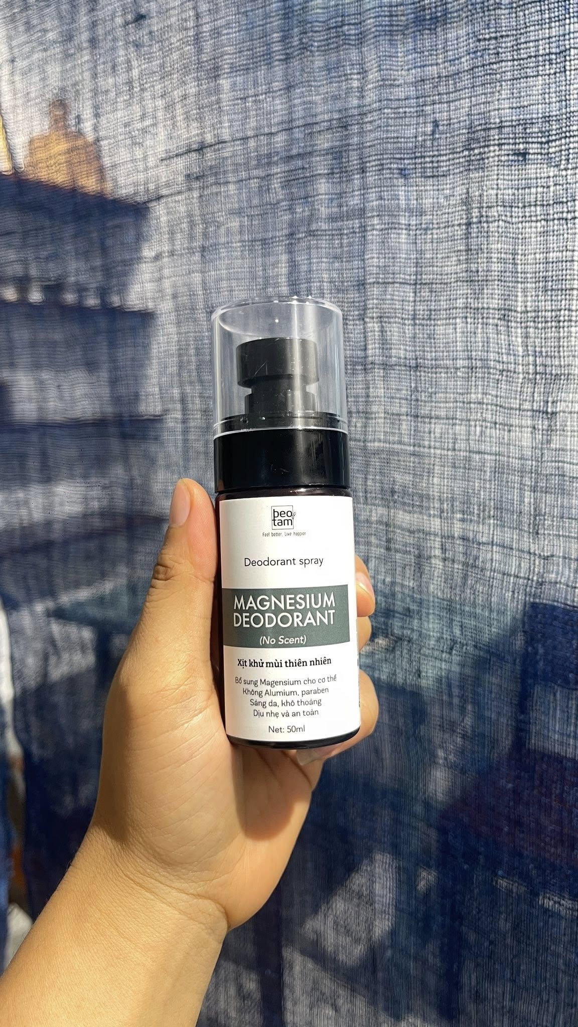 Xịt Khử Mùi Thiên Nhiên - Magnesium Deodorant Spray